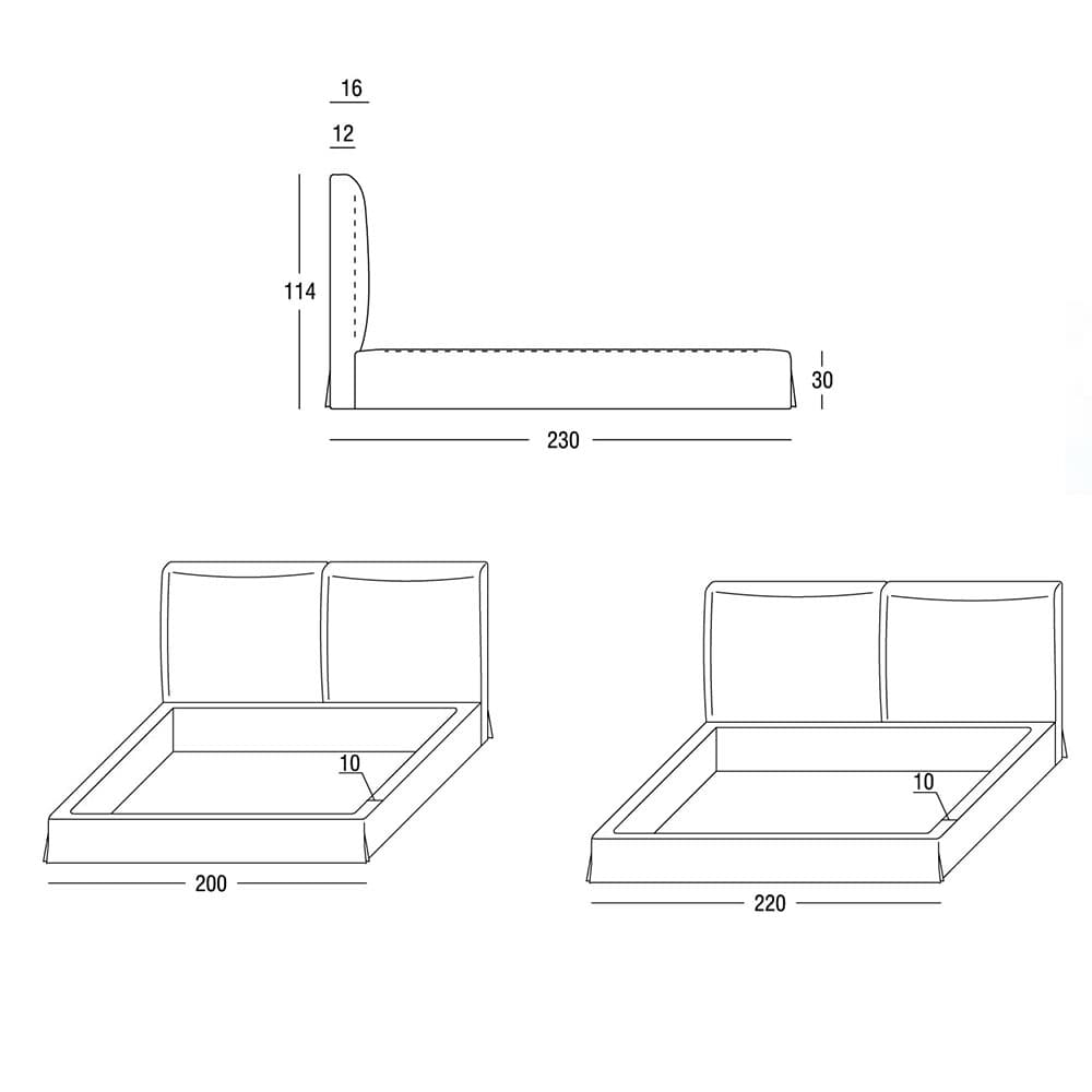 Wu Double Bed by Marac