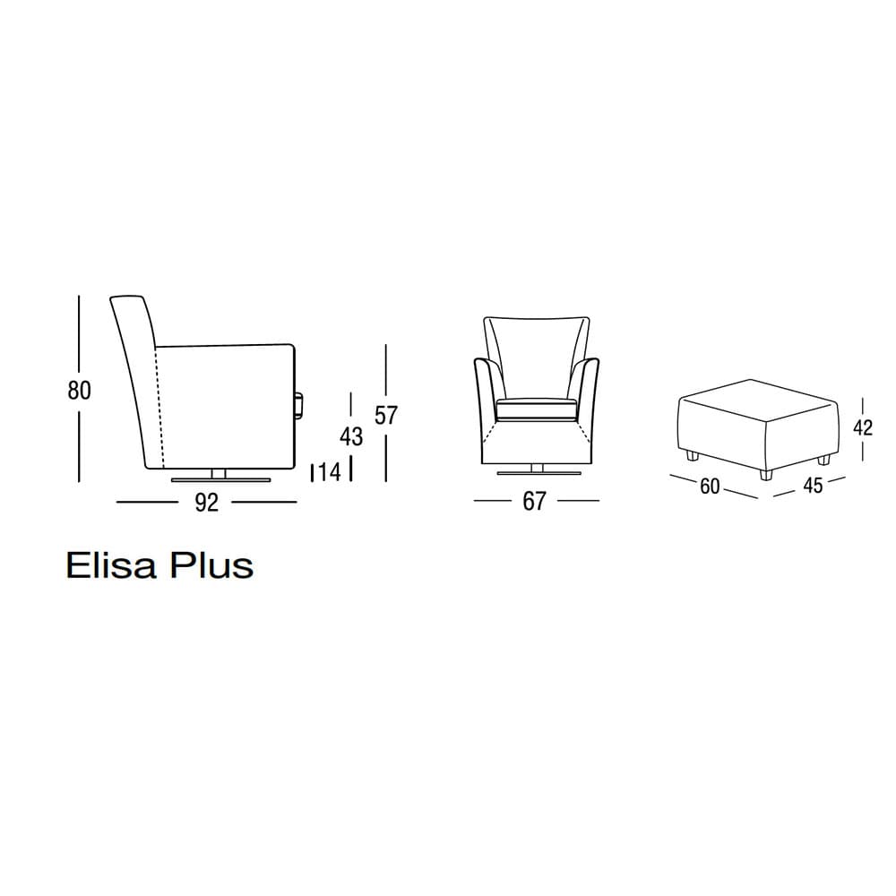 Elisa Plus Swivel Chair by Marac