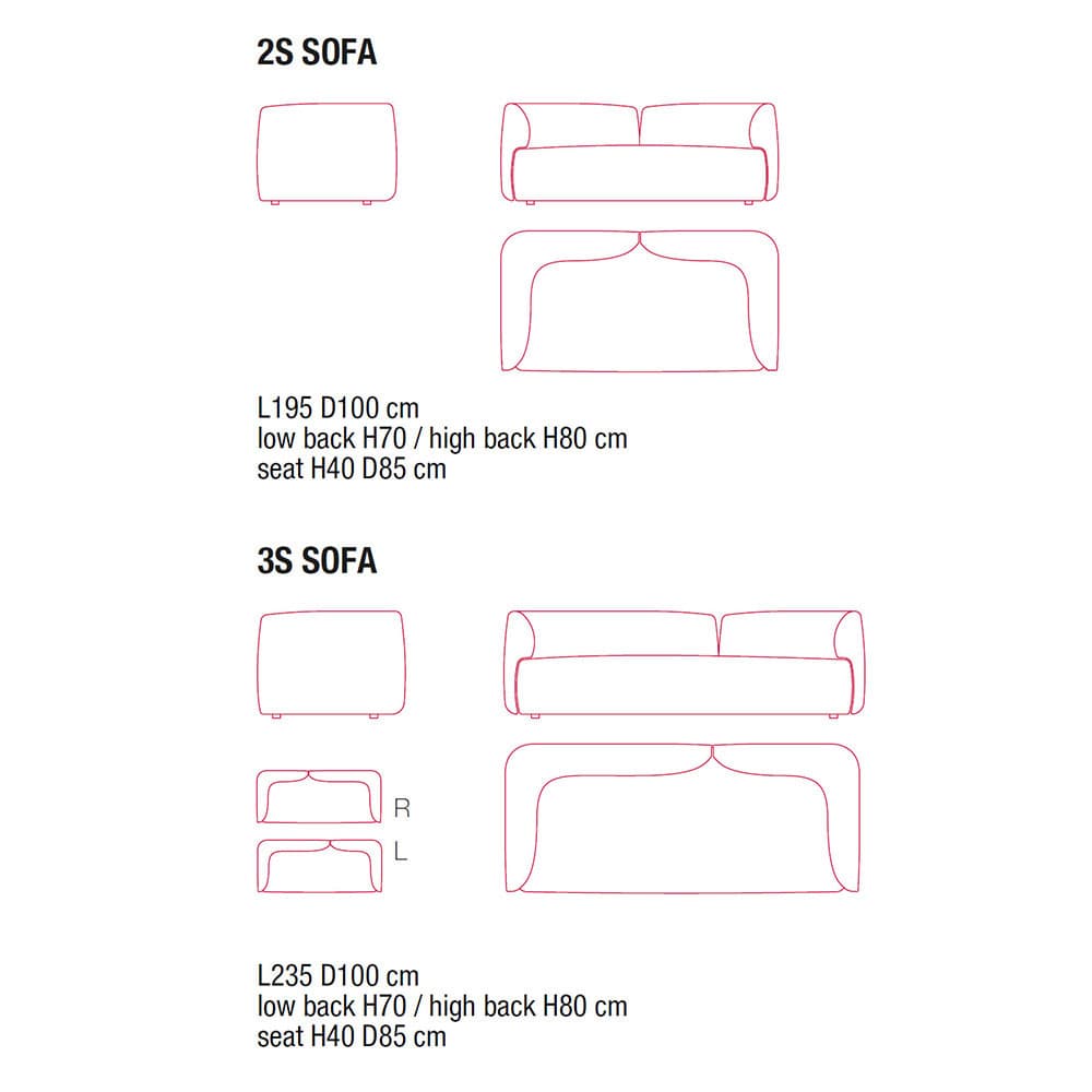 Cosy Sofa by Mdf Italia