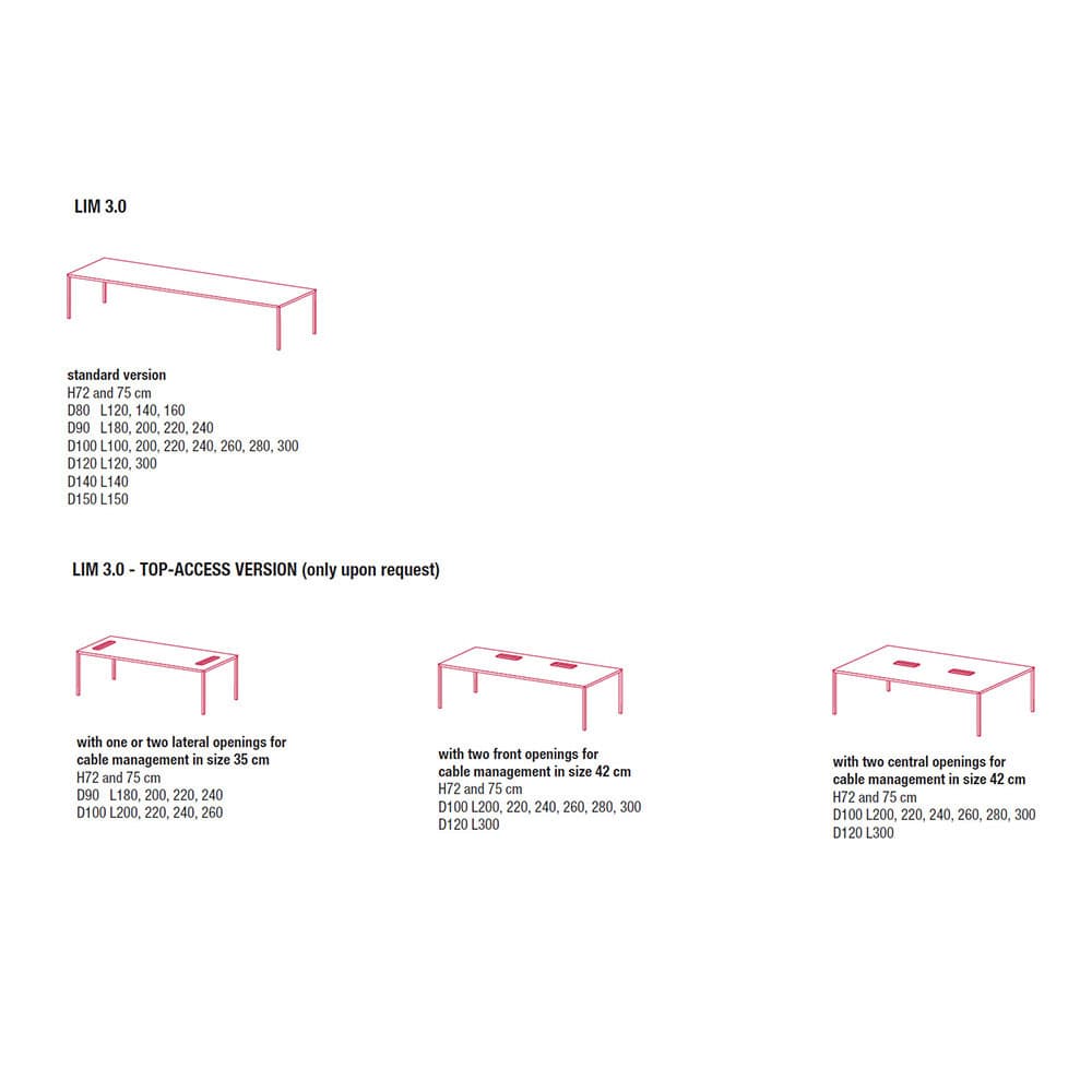 Lim 3.0 Dining Table by Mdf Italia