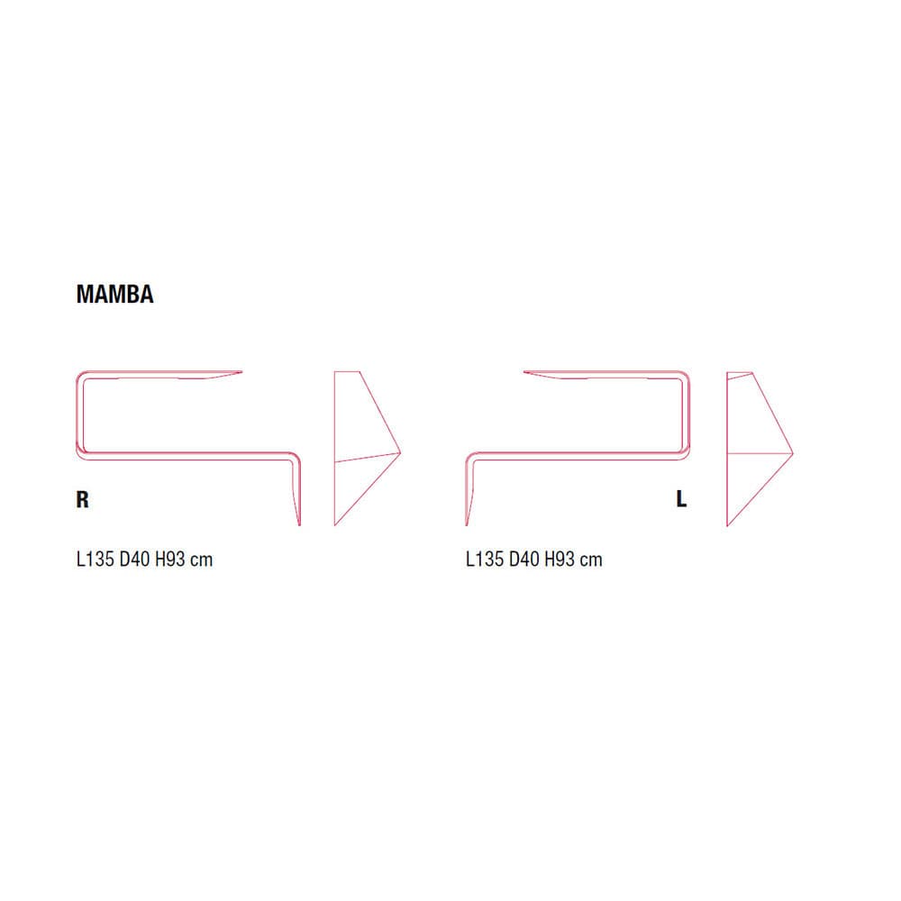 Mamba Wall Shelving by Mdf Italia