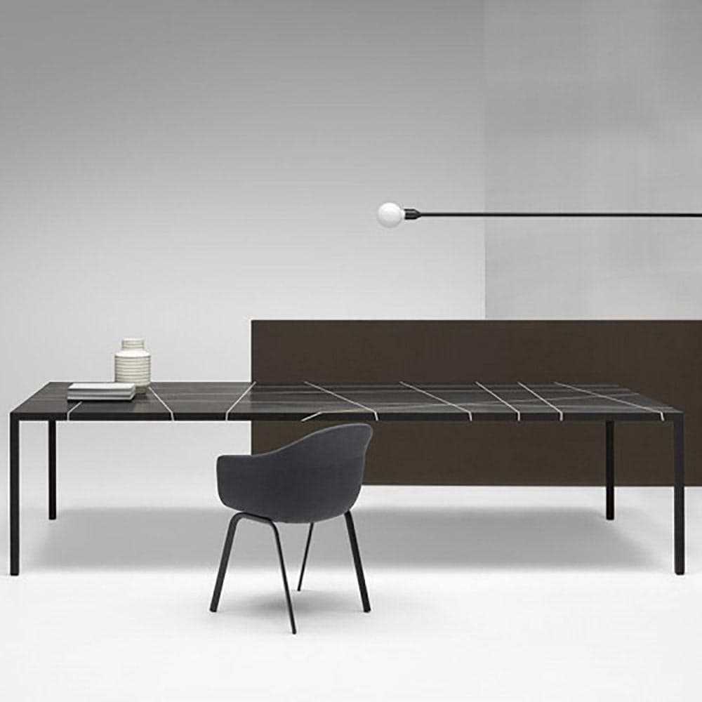 Tense Intarsia Dining Table by Mdf Italia