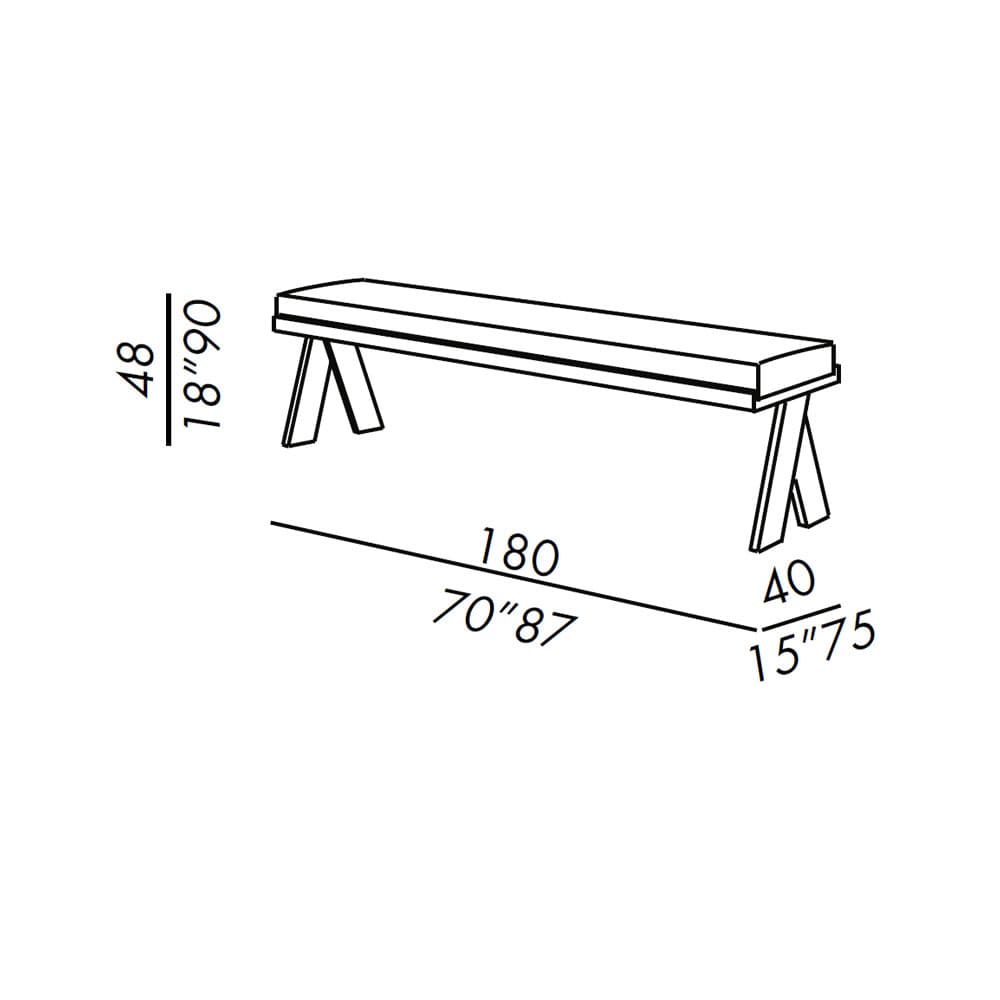 Joi Bench by Meridiani