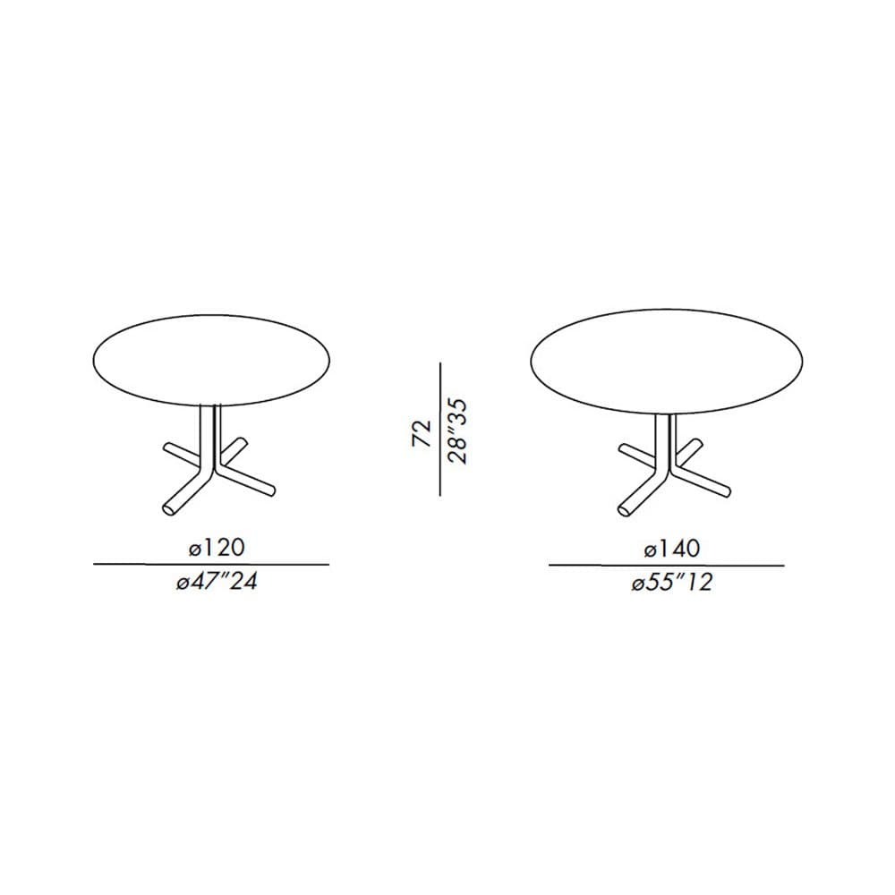 Miller Dining Table by Meridiani