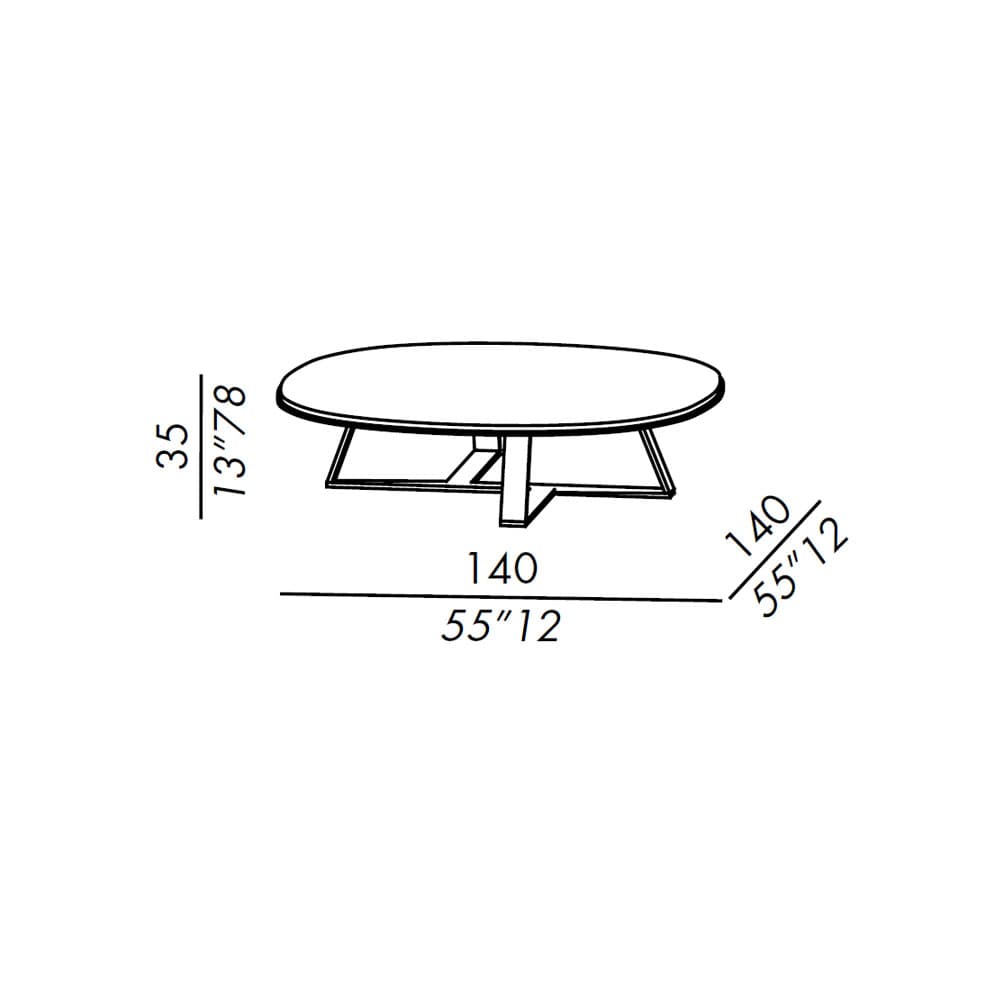 Judd Coffee Table by Meridiani