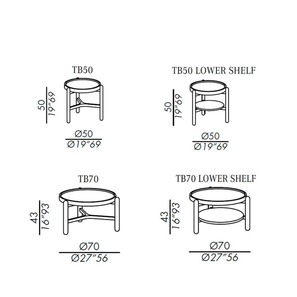 Vittorio Side Table by Meridiani