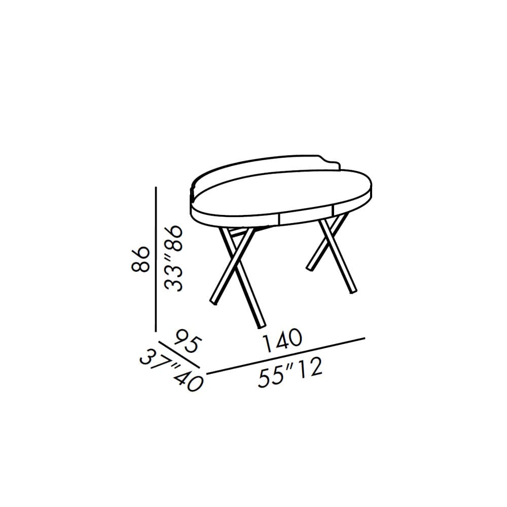 Edward Desk by Meridiani