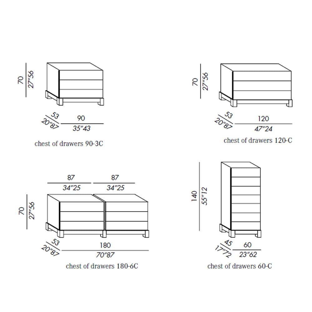 Douglas Chest of Drawer by Meridiani