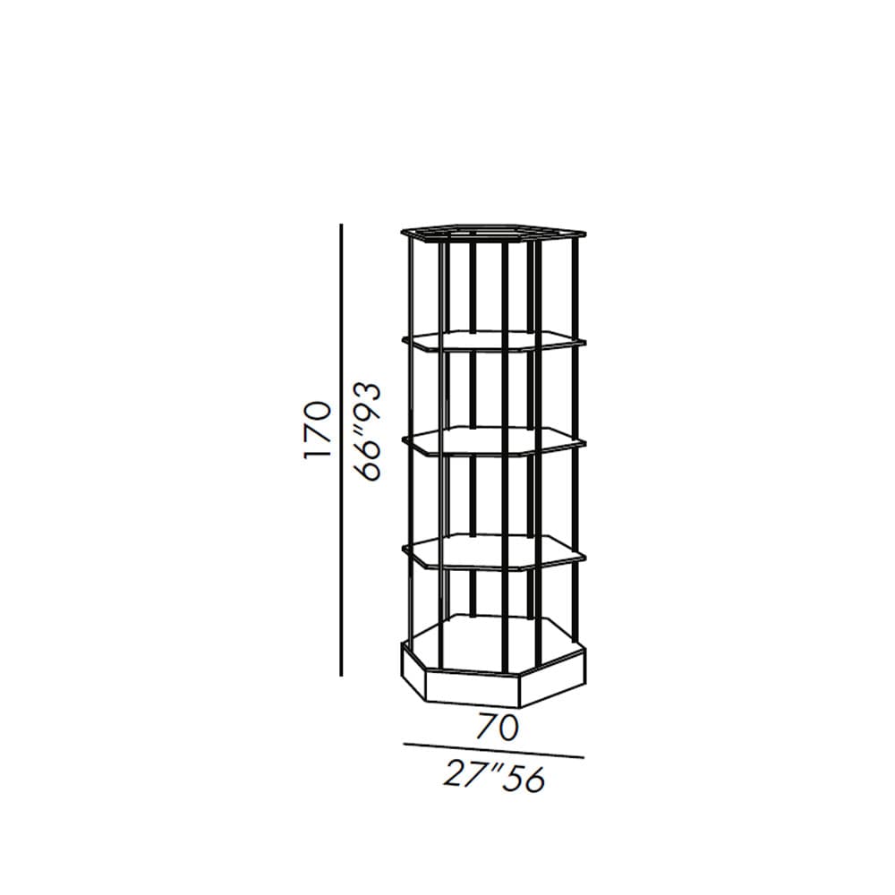 Sebastian Bookcase by Meridiani