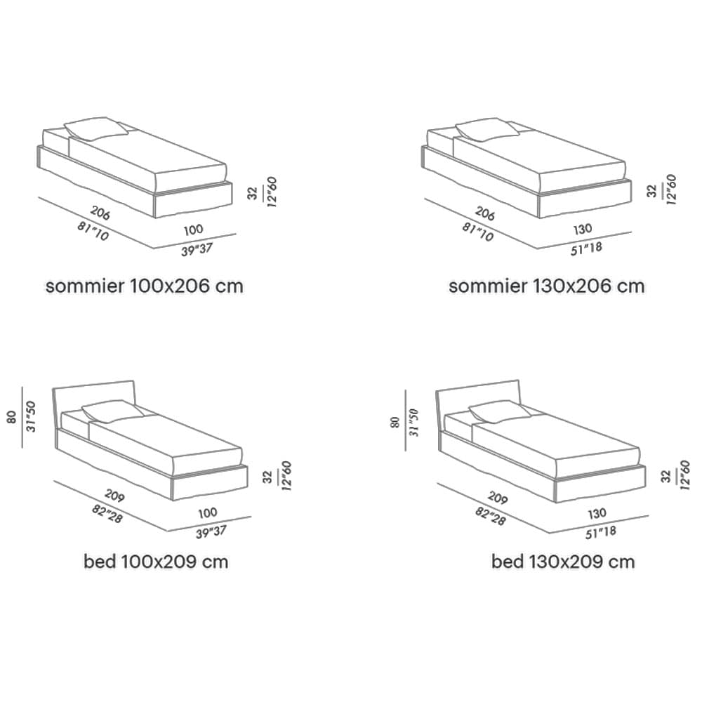 Fox Single Bed by Meridiani