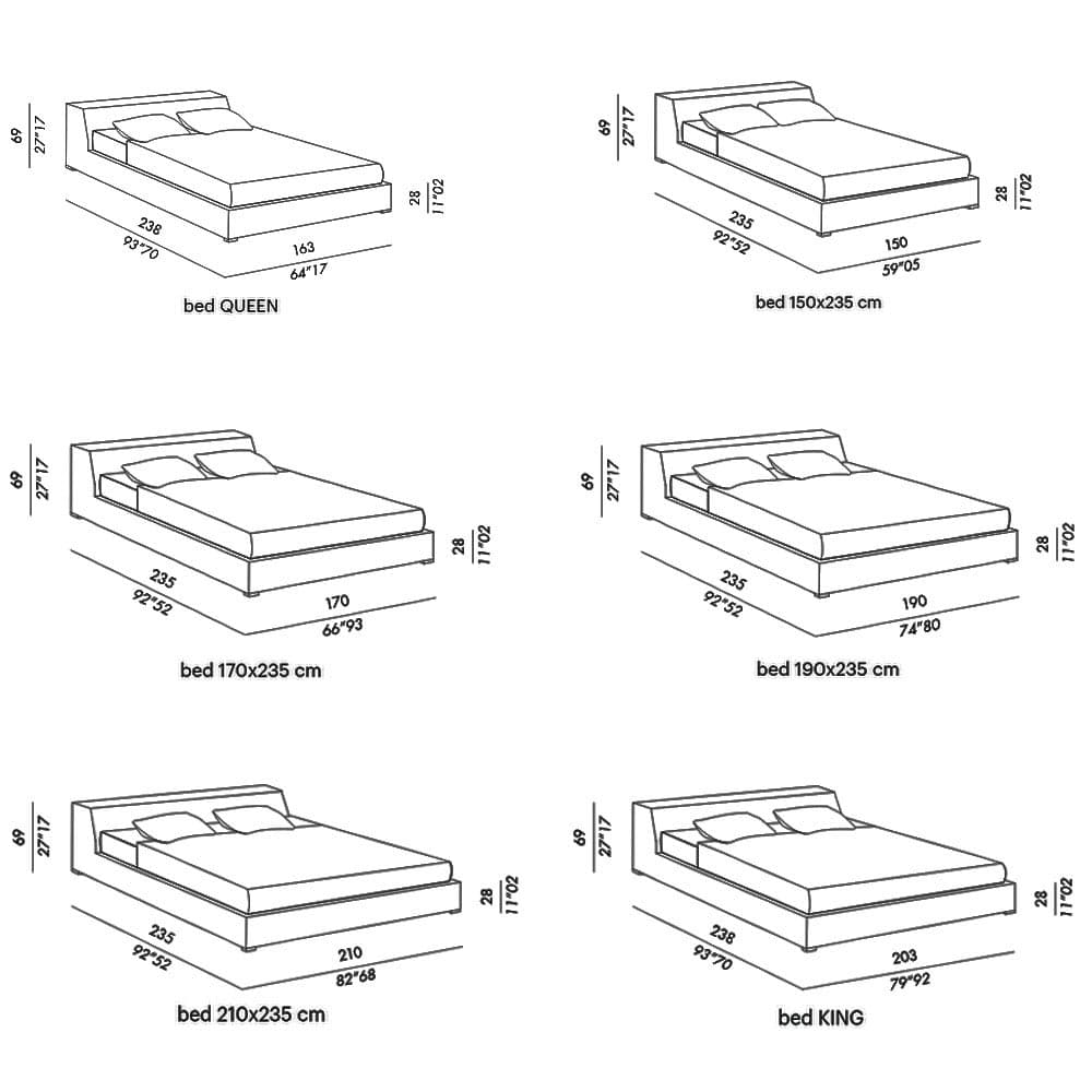 Louis Double Bed by Meridiani