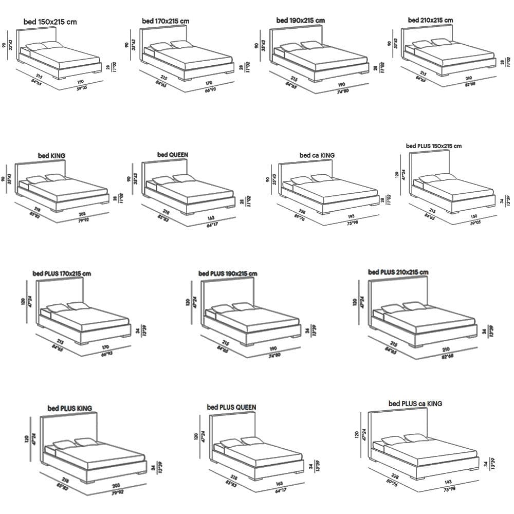 Stone Double Bed by Meridiani