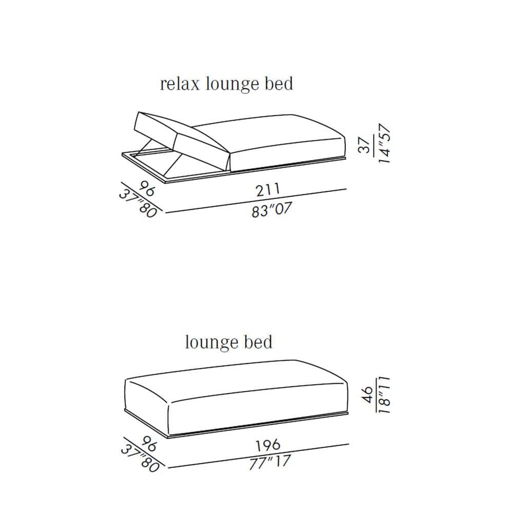 Claud Daybed by Meridiani