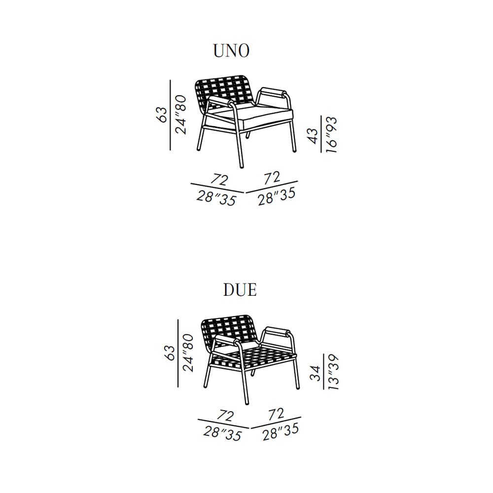 Zoe Wood Outdoor Armchair by Meridiani