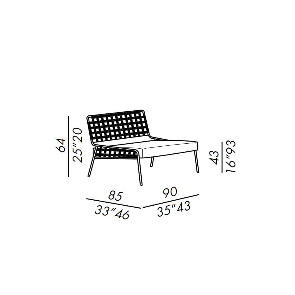 Zoe Outdoor Armchair by Meridiani