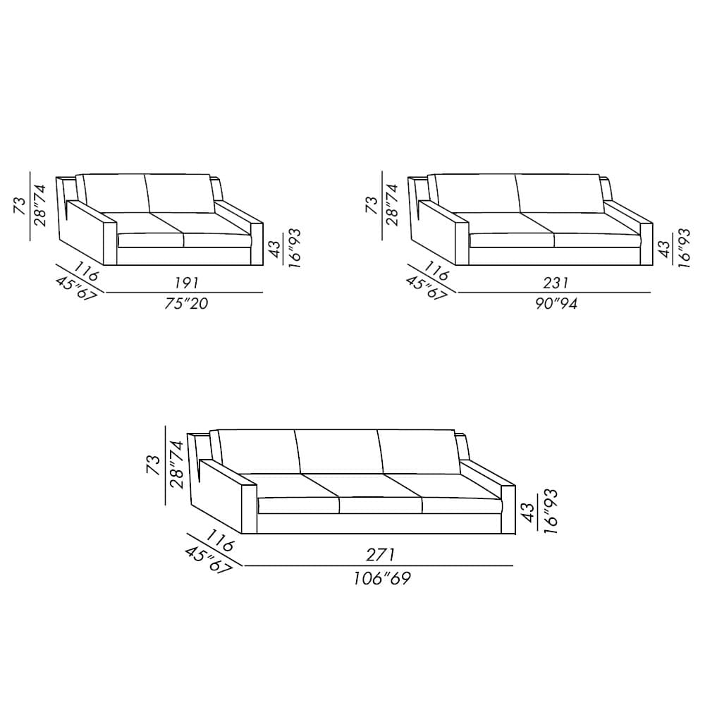 Hector Sofa by Meridiani