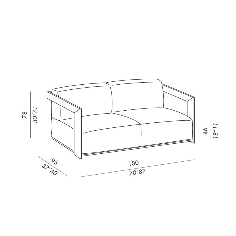 Claud Sofa by Meridiani