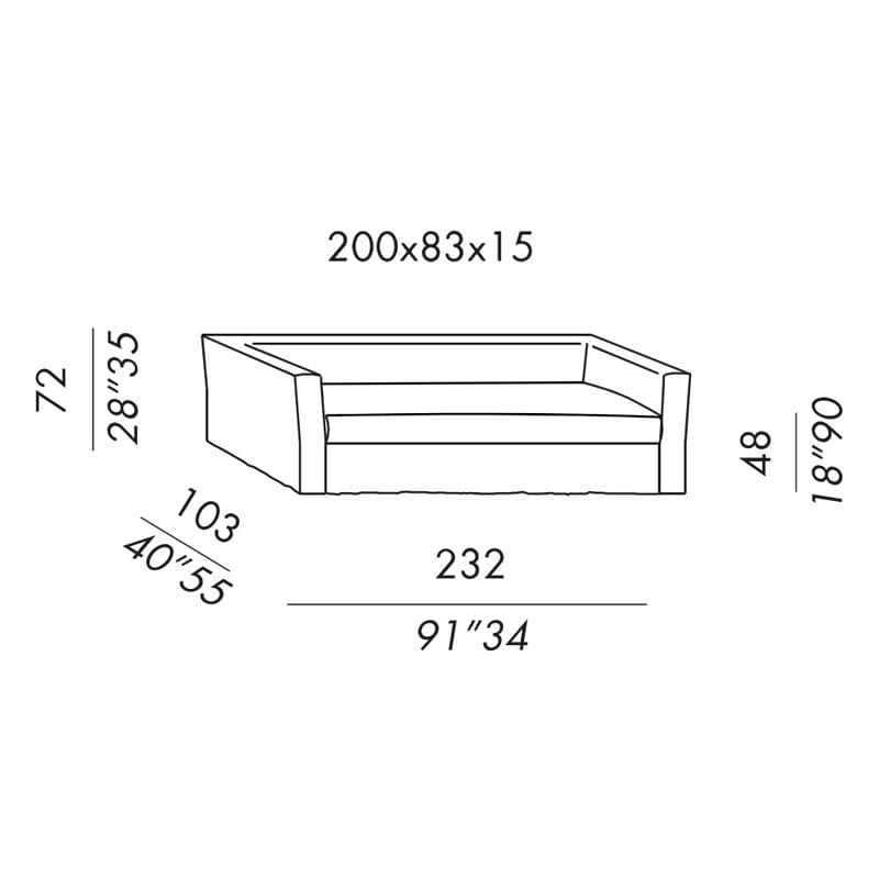 Law Sofa by Meridiani