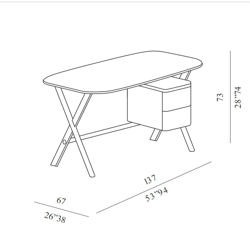 Jasper Desk by Meridiani