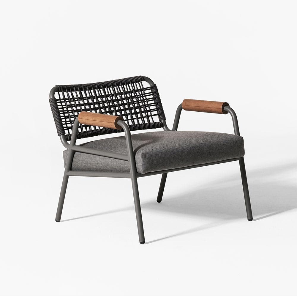 Zoe Wood Outdoor Armchair by Meridiani