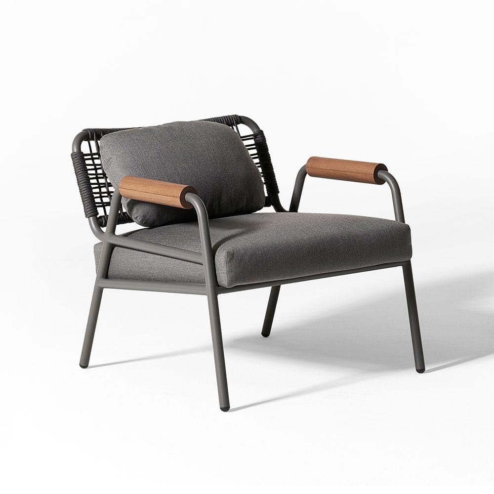 Zoe Wood Outdoor Armchair by Meridiani