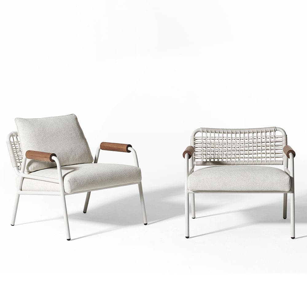 Zoe Wood Outdoor Armchair by Meridiani