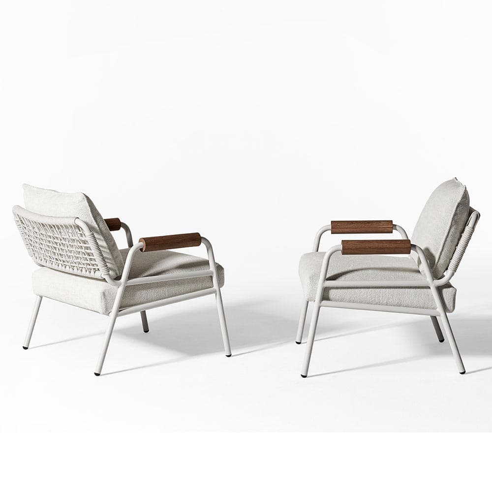 Zoe Wood Outdoor Armchair by Meridiani