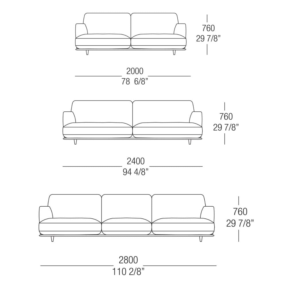 Madison Sofa by Misura Emme