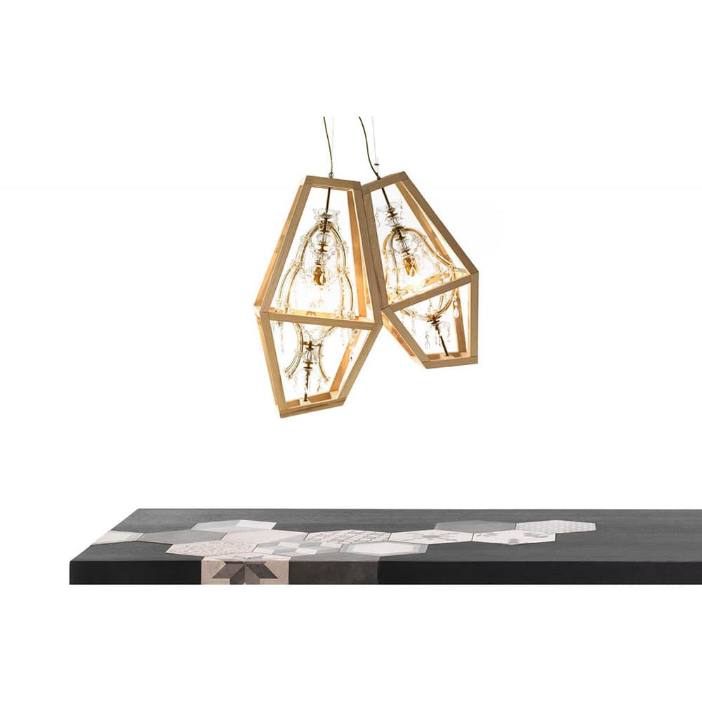 Crystal Suspension Lamp by Mogg