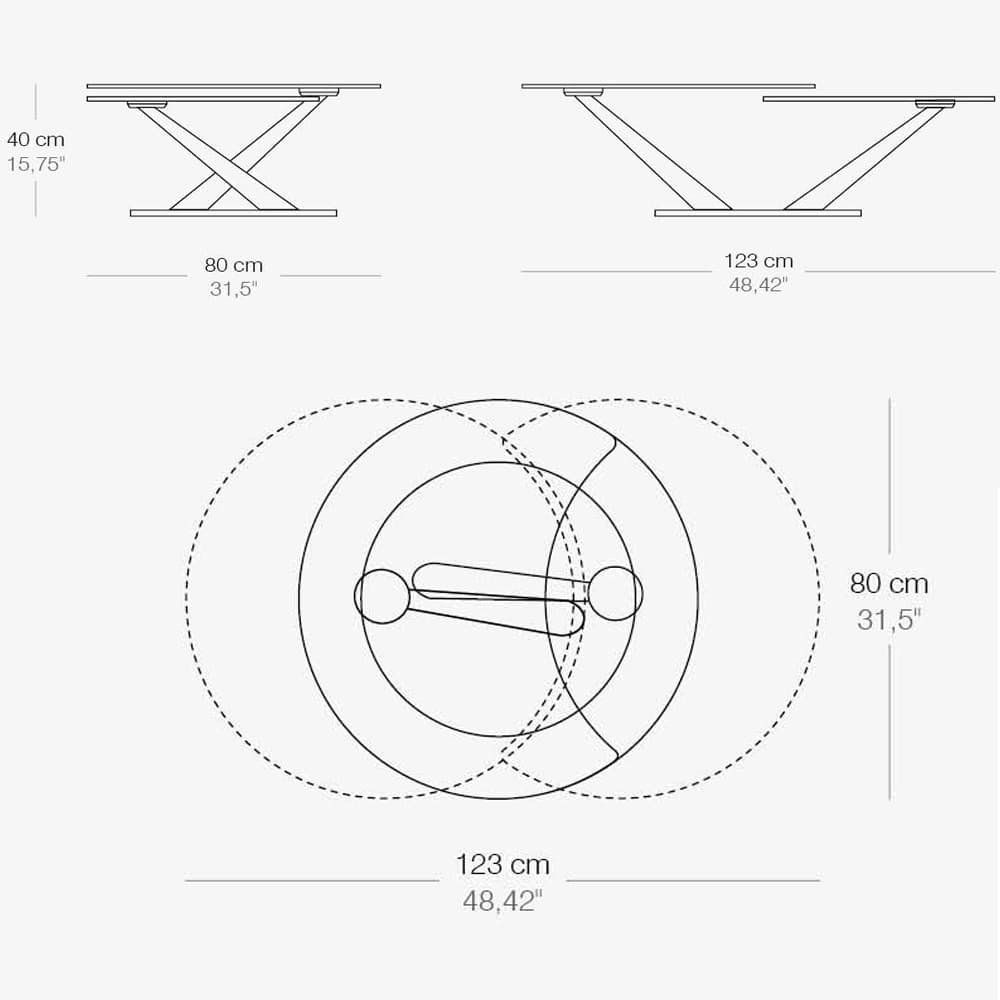 Abra Extending Coffee Table by Naos