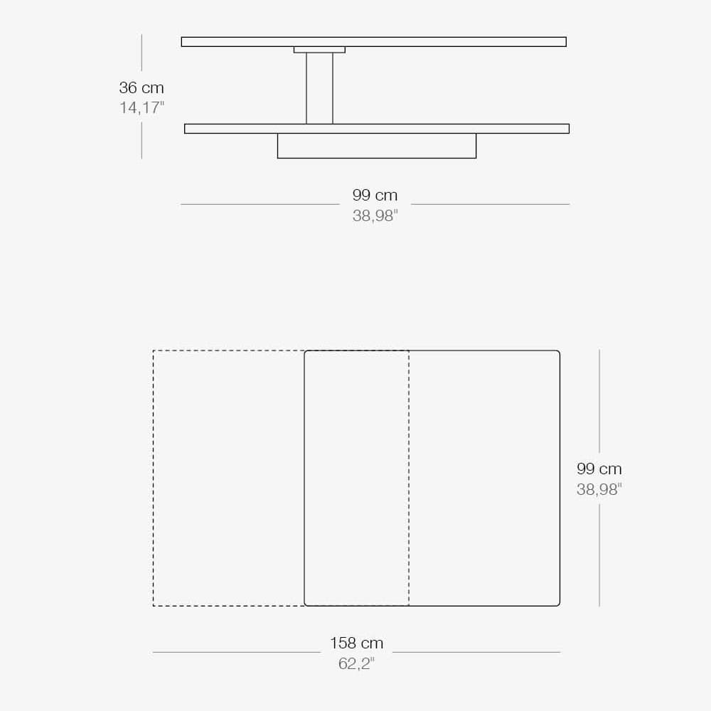 Amarcord Extending Coffee Table by Naos