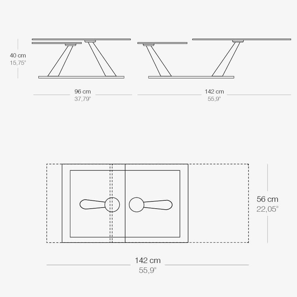 Aqui Extending Coffee Table by Naos