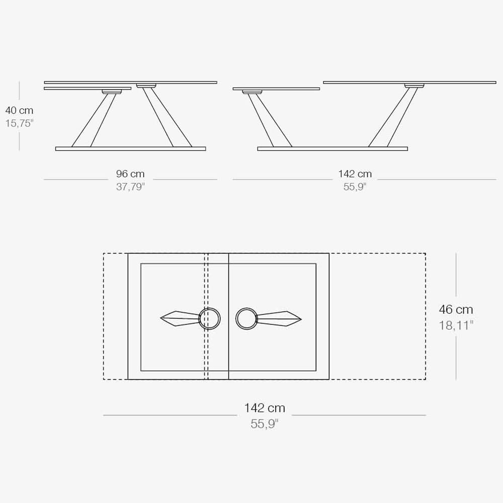 Aquilyps Extending Coffee Table by Naos