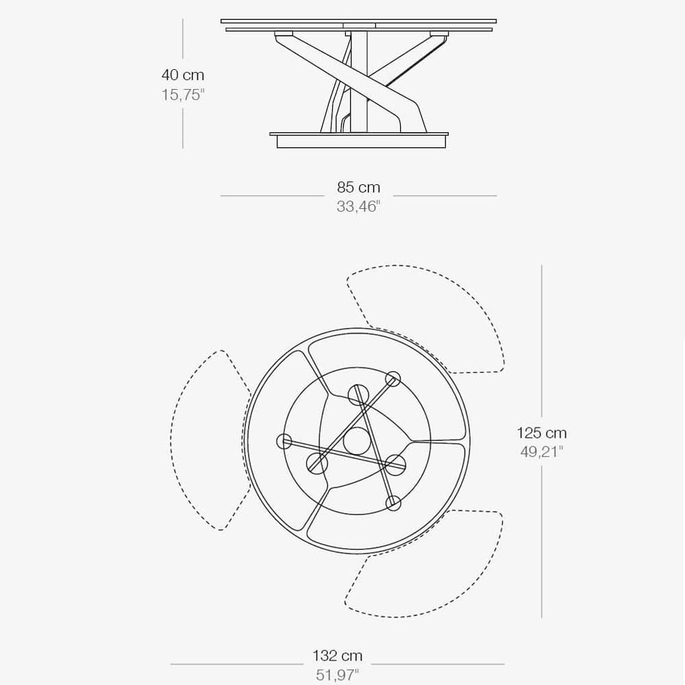 Blossom Extending Coffee Table by Naos