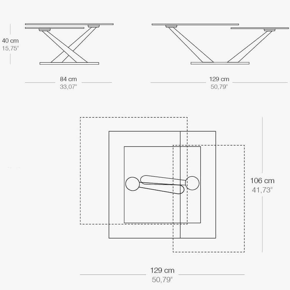 Cassius Extending Coffee Table by Naos