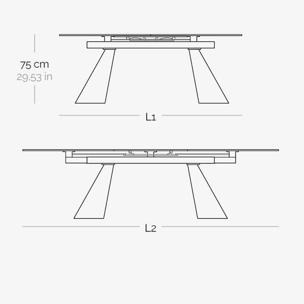 Galax Extending Dining Table by Naos