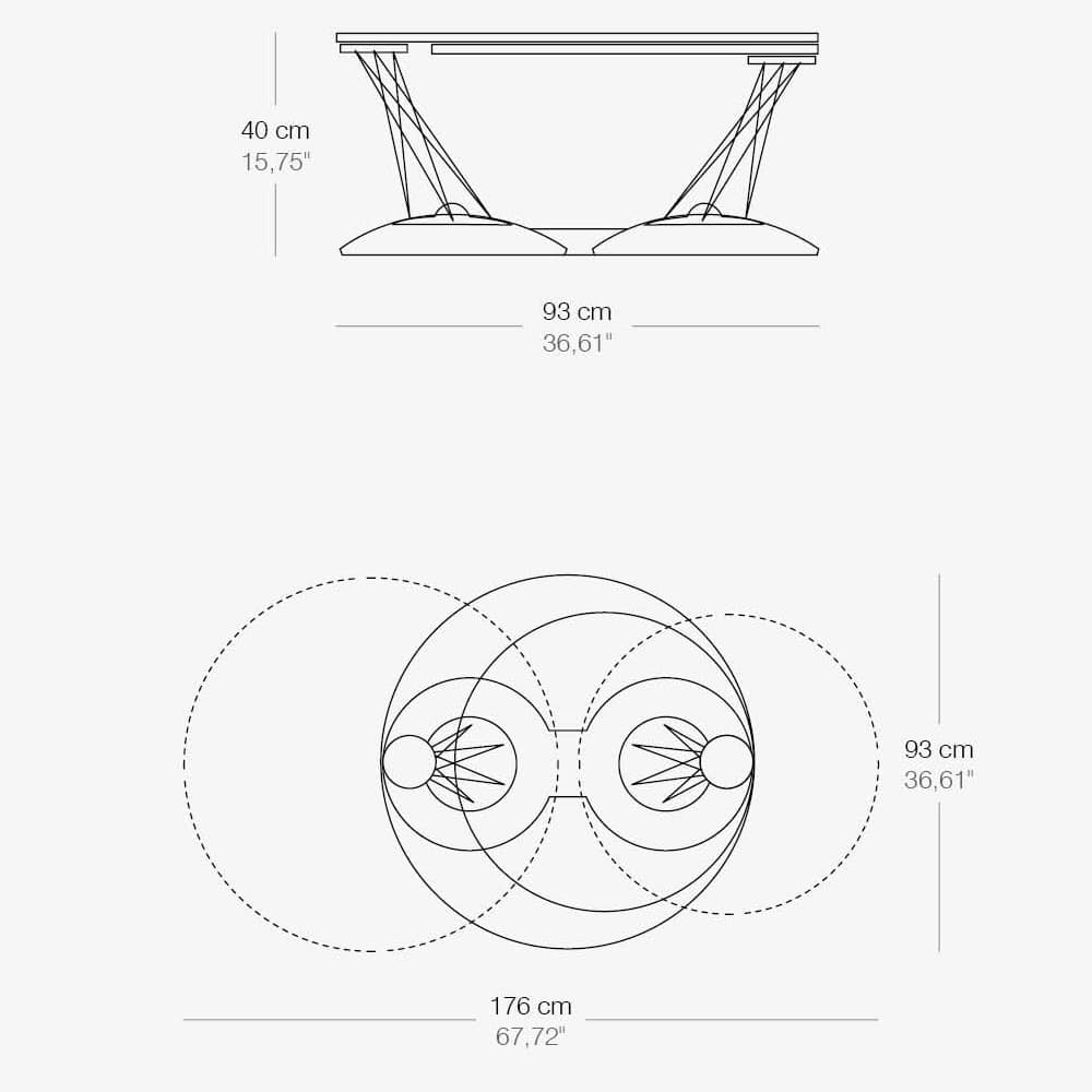 Gemelli Coffee Table by Naos