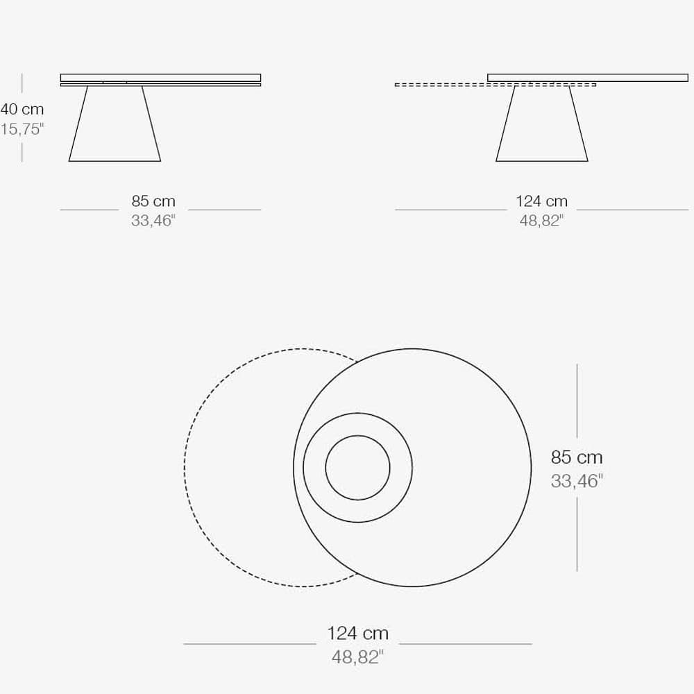 Girotondo Extending Coffee Table by Naos