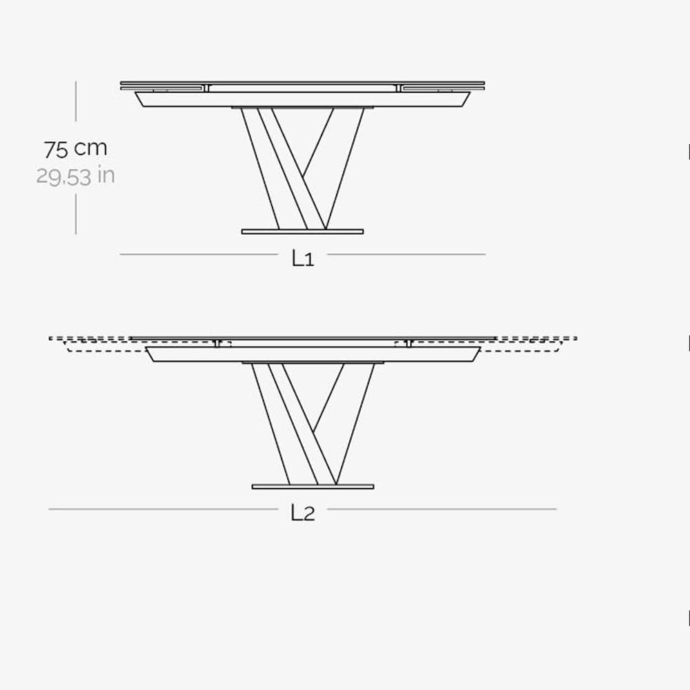 Minosse Extending Dining Table by Naos