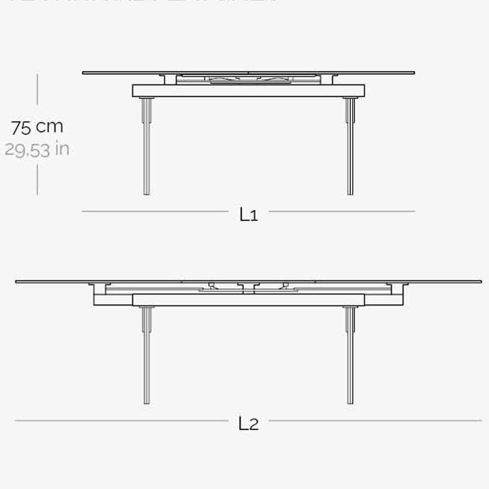 Quasar Extending Dining Table by Naos