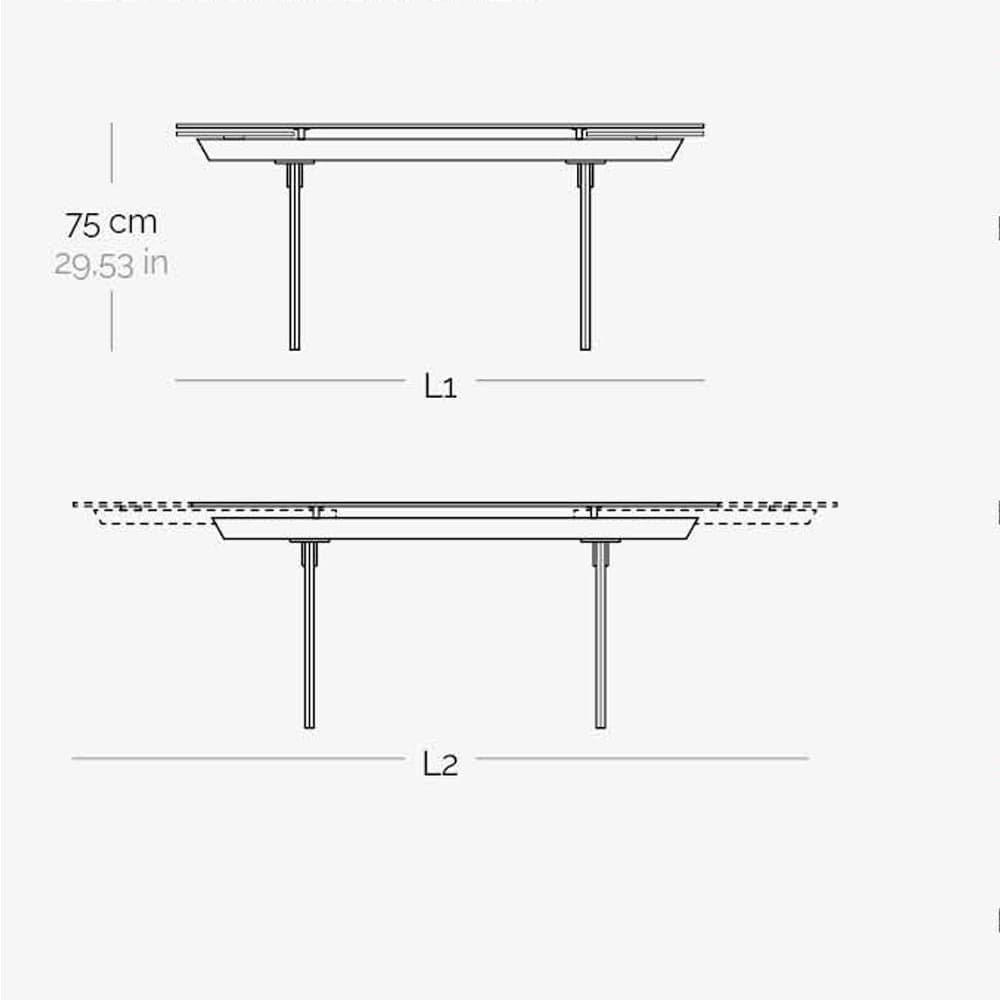 Santiago Extending Dining Table by Naos