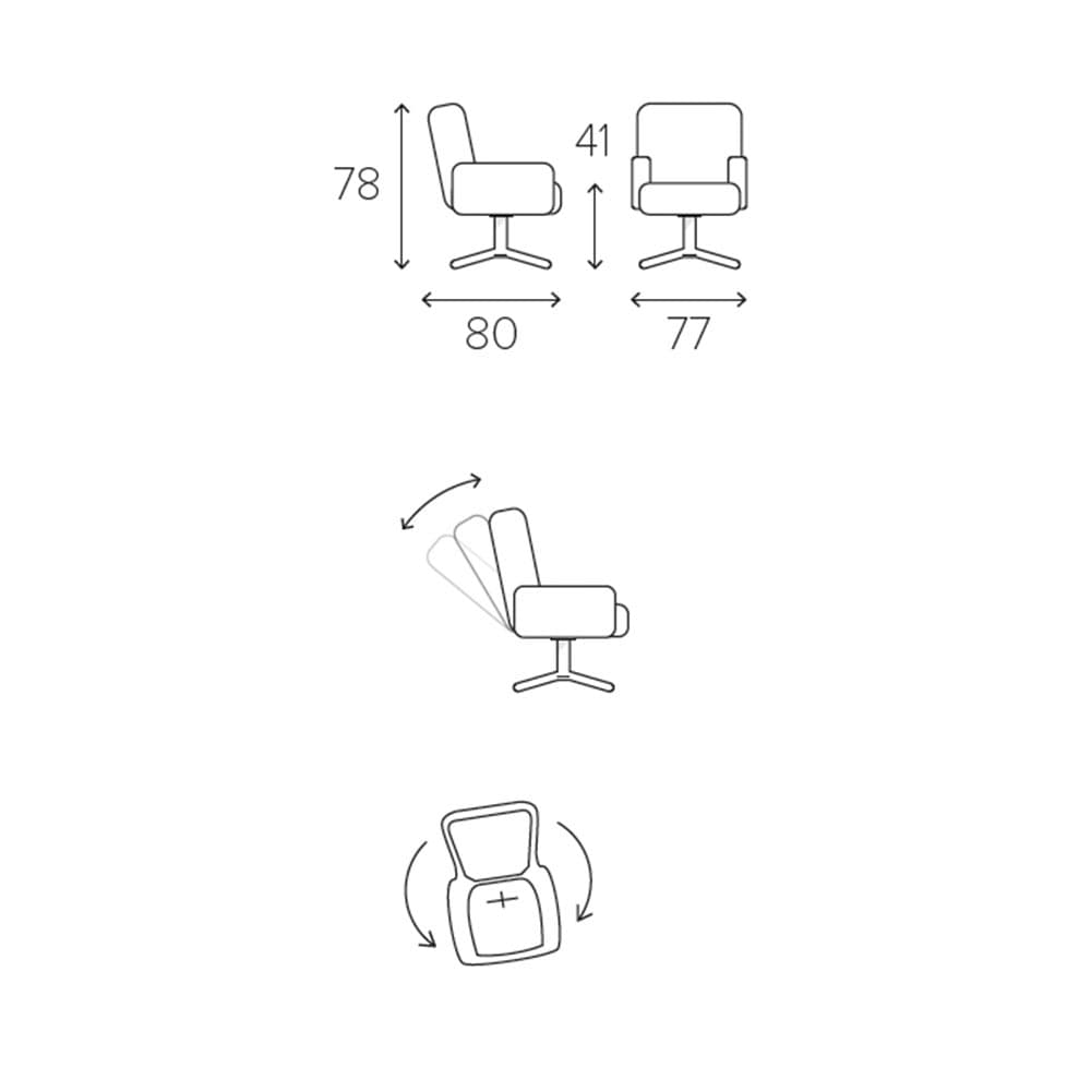 Beyoung Low Swivel Chair | Naustro Unwind Collection | FCI London