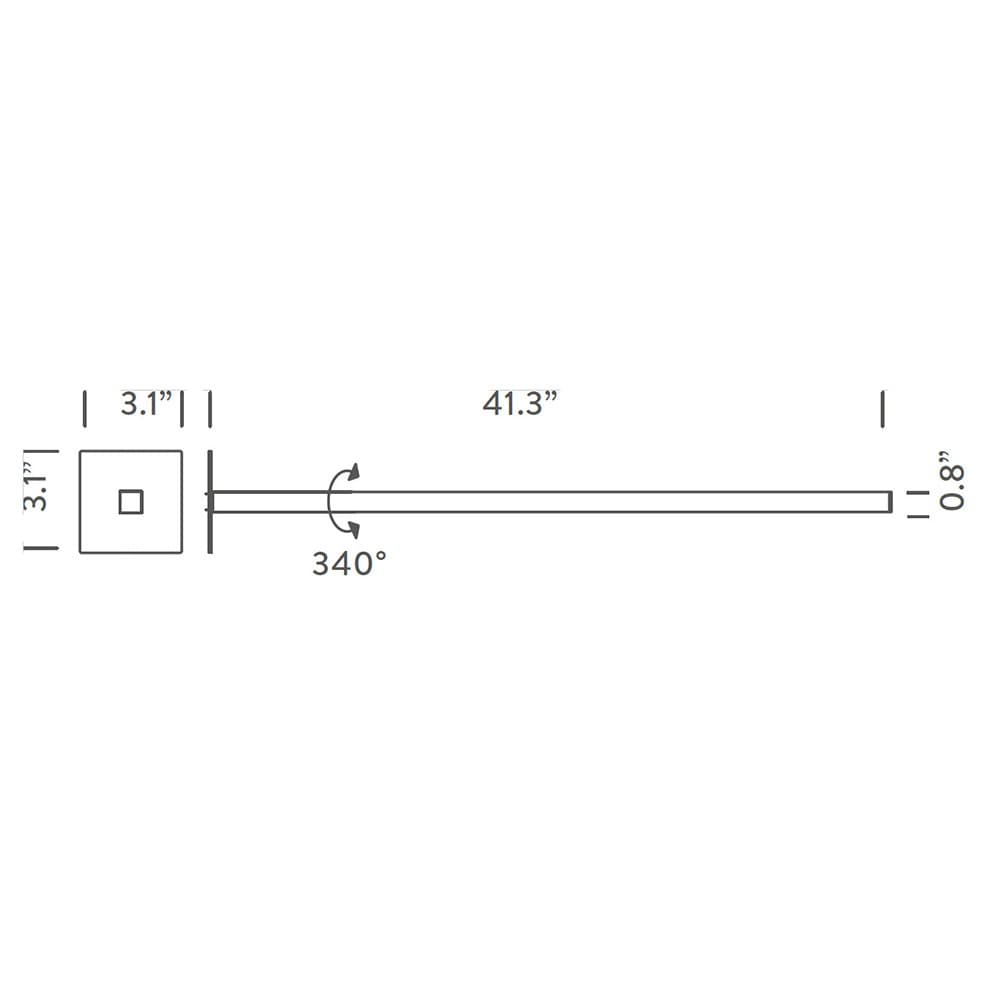 Linescapes Cantilevered Wall Lamp by Nemo