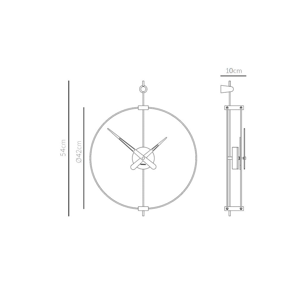 Micro Barcelona Clock by Nomon Clocks