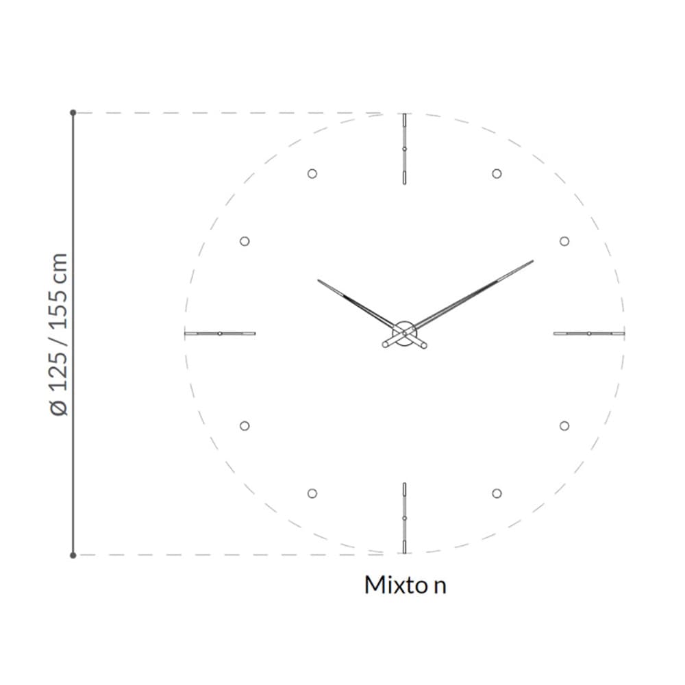 Mixto Clock by Nomon Clocks