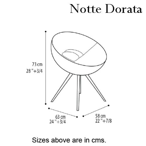 Oblo Armchair by Notte Dorata