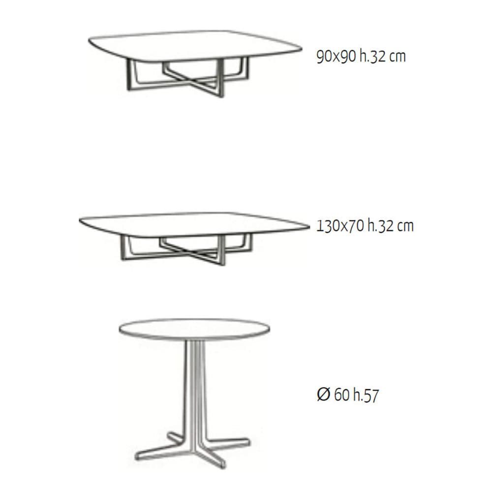 Cross Coffee Table by Oris