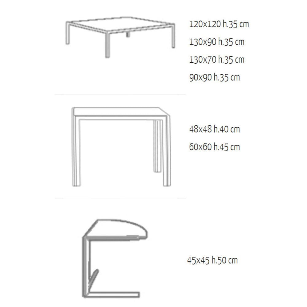 Wide Angle Coffee Table by Oris