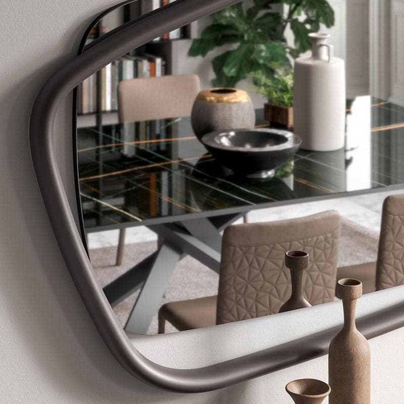 Golden Wood Mirror by Ozzio Italia