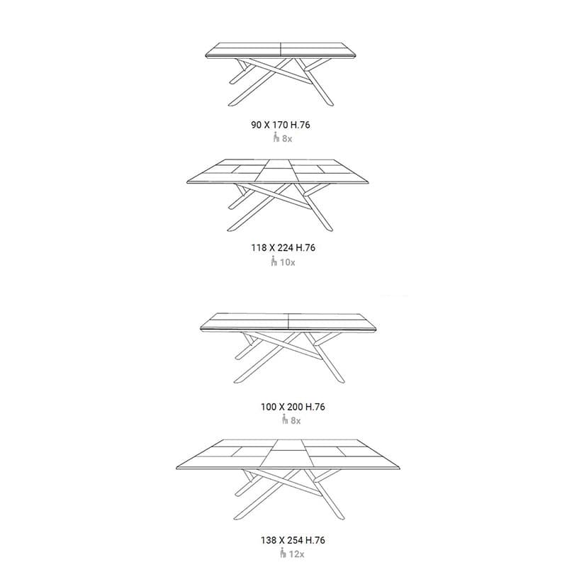 Random Extending Tables by Ozzio Italia